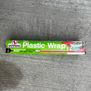 Vintage Safeway Clear Plastic Wrap